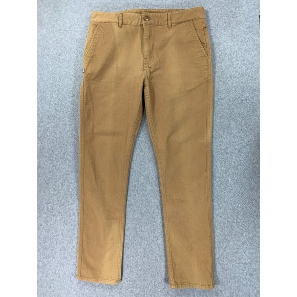 Fair Play Cotton Blend Flat‎ Front Pants (Men's 34x30) Tan/Brown - Picture 1 of 12